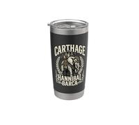 Aníbal Barca Elefante Historia cartaginesa Vaso térmico de acero inoxidable de doble pared