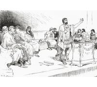 Aníbal en la asamblea de Cartago. Aníbal 247 c.183/181 a. C. General cartaginés y estadista. Al final de la Segunda Guerra Púnica en 201 a. C. fue elegido suffete (magistrado principal) del estado