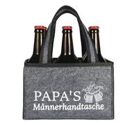 Anicy Regalo para papá, Regalo de cumpleaños para papá, Bolso de Mano Paras Hombre, portabotellas, 6 Botellas, Regalos Cerveza Paras Hombres