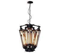 ANIFM Iluminación Colgante Negro Industrial Loft Steampunk Luz de Techo de Acero Candelabros industriales Accesorio Decorativo con 8 Luces Comfortable Anniversary