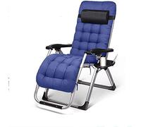 ANIFM Ligero con HeadrePortable Tumbona Balcón Oficina Siesta Cama Ocio al Aire Libre Sofá Silla, Almohadilla de algodón Desmontable, Carga 200 kg, Longitud 178 CM Comfortable Anniversary