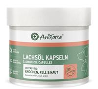 AniForte cápsulas de Aceite de salmón para Perros y Gatos 500 Unidades - valioso Aceite de Pescado Omega 3 y 6 y vitaminas para el metabolismo, la formación ósea y un Pelo Brillante