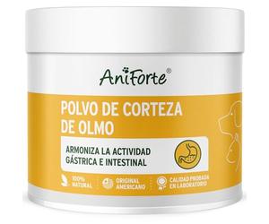 AniForte Polvo de Corteza de Olmo Rojo 100g. Producto Natural para Perros y Gatos. Ayuda al Equilibrio de la Flora Intestinal. Bienestar para el Sistema Gastrointestinal con Gran Aporte de Vitaminas