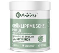 AniForte Polvo de mejillón de Labios Verdes para Perros 500g - Polvo Natural de mejillones de Labios Verdes de Calidad Grasa, glicosaminoglicanos 3.3%, apoya Las articulaciones