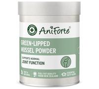 AniForte Polvo de mejillón de Labios Verdes para Perros y Gatos 100g - Polvo Natural de mejillones de Labios Verdes de Calidad Grasa, glicosaminoglicanos 3.3%, apoya Las articulaciones