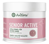 AniForte Senior Active en Polvo 250 g para Perros Mayores - minerales y vitaminas para Perros, Ayuda a la Memoria y a la función cardíaca, mejillón de Labios Verdes para la vitalidad y la Agilidad