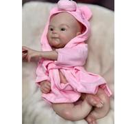 Aniiyy Muñeca de bebé de silicona de cuerpo completo, muñecas Reborn de silicona de 40,6 cm, lavables, muñecas suaves para niñas y niños