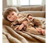 Aniiyy Muñecas de silicona de cuerpo completo para bebé niño anatómicamente correcto, realista de 18 pulgadas de silicona sólida con cabello enraizado a mano