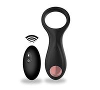 Áñîllø de Vïbrådőr ânïlló Vîbràtőrio Pênḙ hombré Ṽîbràdôrèsmüjèr,Control Remoto Mầsǎjēǎdor, 2 en 1 Estîmúlạdór Mụjer Clītőris, 10 Modos Carga USB