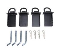 Anilla en D para Bolsillos de Estaca 12000 lbs, Acero Aleado Resistente y Removible, para Camiones y Remolques con Bolsillos 2x4in - Alta Capacidad, Fácil Instalación, Ideal para