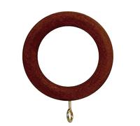 Anilla Madera Lisa Con Hembrilla 29x45 mm. Nogal