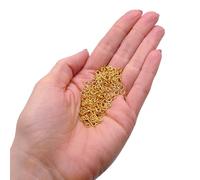 Anillas Abiertas Chapadas en Oro 4 mm - 400 Piezas (Espesor 0,7 mm) para Creación de Bisutería, Anillas Fuertes para Conectar Cierres, Colgantes y Componentes, Accesorios Esenciales para Ensartar