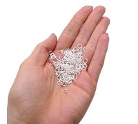 Anillas Abiertas Chapadas en Plata 5 mm - 400 Piezas (Espesor 0,7 mm) para Creación de Bisutería, Anillas Fuertes para Conectar Cierres, Colgantes y Componentes, Accesorios Esenciales para Ensartar