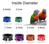 Anillas de aluminio para patas de aves, Anillo de aluminio for pie de Paloma, banda for pierna, Multicolor, 4-8mm, 100 Uds.(Mixed Colors8.0mm,100pc)
