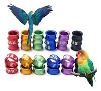 Anillas de aluminio para patas de aves, Anillo de aluminio for pie de Paloma, banda for pierna, Multicolor, 4-8mm, 100 Uds.(Mixed Colors4.0mm,150pc)