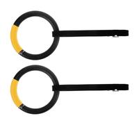 Anillas de Dominadas para Gimnasio, Barra de Ejercicio ABS Negro | Correas Incluidas, Carga 250kg, Uso en Techo y Barras, para Principiantes