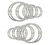 Anillas de encuadernación, carpeta metálica para h Anillas metálicas plateadas for hojas sueltas de 32-80 mm, paquete de 50 for encuadernación(62mm)