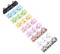 Anillas de encuadernación, carpeta metálica para h Clips de metal en espiral for carpetas, multicolor, paquete de 20 unidades, for encuadernación de documentos DIY(Pink)