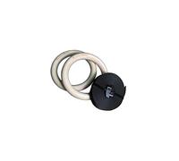 Anillas de gimnasia ModularSports de madera de 32 mm / anillas de gimnasia de alta calidad / correas elásticas con innovador sistema de liberación rápida / correas de anillas deportivas con escalas