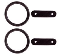 Anillas de goma + correas de cuero para estribos de seguridad BR Equitation TU