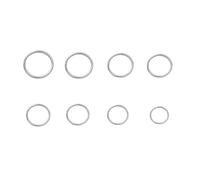 Anillas de salto 100-200Pcs/Lot Stainless Steel Open Jump Rings Split Connectors for DIY Jewelry Making Accessories(Closed Ringx200pcs,9mm x 1.0mm)