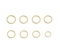 Anillas de salto 100-200Pcs/Lot Stainless Steel Open Jump Rings Split Connectors for DIY Jewelry Making Accessories(Closed Ringx100pcs,9mm x 1.0mm)