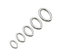 Anillas de salto 200pcs 4 5 6mm Stainless Steel Oval Jump Rings &Split Connectors for DIY Jewelry Making Bracelets Necklace Finding(Steel,1.2x5x8mm-200pcs)