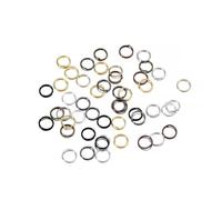 Anillas de salto 200Pcs/Lot 3-10mm Metal Jump Rings Round Split Gold Color Jewelry Connector for DIY Making Findings Accessories Supplies(Color 12,8mm X 200pcs)