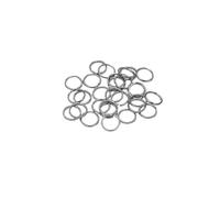 Anillas de salto 200Pcs Stainless Steel Open Jump Rings for Jewelry Making Supplies DIY Double Loops Split Connectors for Findings(0.7 x 6mm 200pcs)
