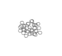 Anillas de salto 200Pcs Stainless Steel Open Jump Rings for Jewelry Making Supplies DIY Double Loops Split Connectors for Findings(0.8 x 5mm 200pcs)