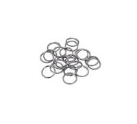 Anillas de salto 200Pcs Stainless Steel Open Jump Rings for Jewelry Making Supplies DIY Double Loops Split Connectors for Findings(1.0 x 8mm 200pcs)