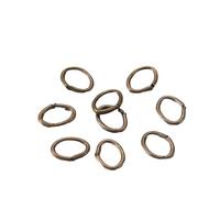 Anillas de salto 300pcs/lot 4 5 6 7mm Oval Jump Rings Split Connectors for Diy Jewelry Finding Making Open Metal(Color 1,3x4mm)