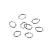 Anillas de salto 300pcs/lot 4 5 6 7mm Oval Jump Rings Split Connectors for Diy Jewelry Finding Making Open Metal(Color 5,4x5mm)
