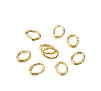 Anillas de salto 300Pcs/Lot 4-7mm Metal Oval Jump Rings Split Connectors Open for DIY Jewelry Finding Making Supplies(Color 3,3x4mm)