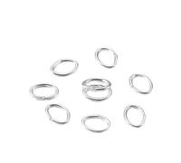 Anillas de salto 300Pcs/Lot 4-7mm Metal Oval Jump Rings Split Connectors Open for DIY Jewelry Finding Making Supplies(Color 6,4x5mm)