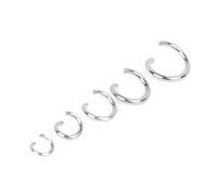 Anillas de salto 50-200pcs 4-8mm Stainless Steel Open Jump Rings Split Connector for jewelry making Findings Accessories Supplies(Steel,0.8x6mm-200pcs)