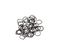 Anillas de salto 50-200pcs DIY Jewelry Findings Open Single Loops Jump Rings Split Ring for Making Connectors(Color 6,5mmX200PCS)