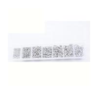 Anillas de salto 900 Pcs Alloy Open Jump Rings Mixed 3mm 4mm 5mm 6mm 7mm 8mm 10mm Split for DIY Jewelry Making Findings(Color 2)