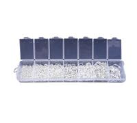 Anillas de salto 900 Pcs Alloy Open Jump Rings Mixed 3mm 4mm 5mm 6mm 7mm 8mm 10mm Split for DIY Jewelry Making Findings(Color 5)