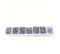 Anillas de salto 900 Pcs Alloy Open Jump Rings Mixed 3mm 4mm 5mm 6mm 7mm 8mm 10mm Split for DIY Jewelry Making Findings(Color 3)