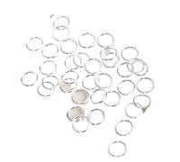 Anillas de salto Jump Rings for Jewelry Making,Brass Open Connecting for DIY Accessories(Sliver plated,0.5mmx3.0mm-200pcs)
