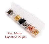 Anillas de salto One Set Box 3 4 5 6 7 8 10mm Colors Open Jump Rings Split Link Loop for DIY Jewelry Making Findings Connector(Mixed 10mm 350pcs)