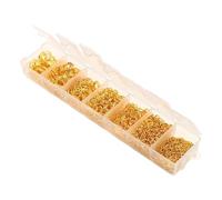 Anillas de salto One Set Box 3 4 5 6 7 8 10mm Colors Open Jump Rings Split Link Loop for DIY Jewelry Making Findings Connector(1450pcs Set Gold)
