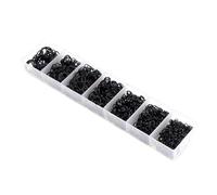 Anillas de salto One Set Box 3 4 5 6 7 8 10mm Colors Open Jump Rings Split Link Loop for DIY Jewelry Making Findings Connector(1450pcs Set Black)