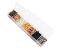 Anillas de salto One Set Box 3 4 5 6 7 8 10mm Colors Open Jump Rings Split Link Loop for DIY Jewelry Making Findings Connector(Mixed 4mm 2800pcs)