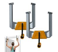 Anillas Dominadas Fitness, Barras Portátiles para Puerta En Adultos Niños, Diseño Antideslizante PP/PA Sin Taladro, Carga 130kg 23x25cm Ajustable, Ideal Hogar Viaje Espacios Pequeños