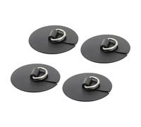 Anillas en D para Paddle Board, Pack de 4 Parches con Argollas en D para Paddle Surf, Accesorios para Barco Hinchable, para Kayak, Náutica, Viajes, Desplazamientos, Excursiones, Camping