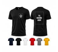 Anillas Isabel Pack 5 Camisetas Técnicas Personalizadas para Peñas, Despedidas y Grupos | Camisetas Deportivas Unisex para Eventos y Amigos (FR/ES, Letras, L, Regular, Regular, Negro)