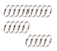 Anillas para carpetas, 20 PCS DIY Anillos de metal for libros Tarjeta índice pequeña Calendario for álbumes recortes, plateado for oficina, escuela, hogar(4.5cm)