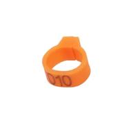 Anillas para Gallinas 100 anillos for patas de pájaro, diámetro interior 8 mm, for palomas, aves corral, , loros, etc(Orange)